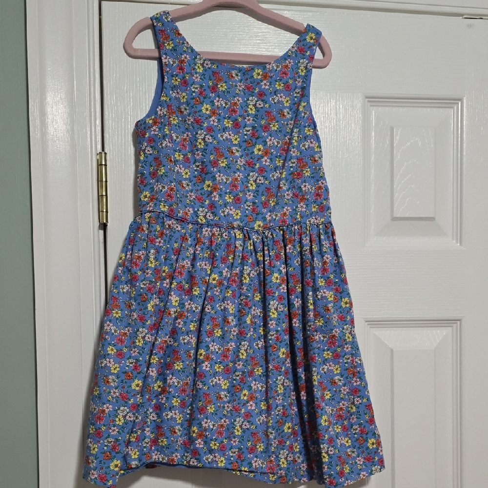 Polo by Ralph Lauren Blue Floral Tank Dress